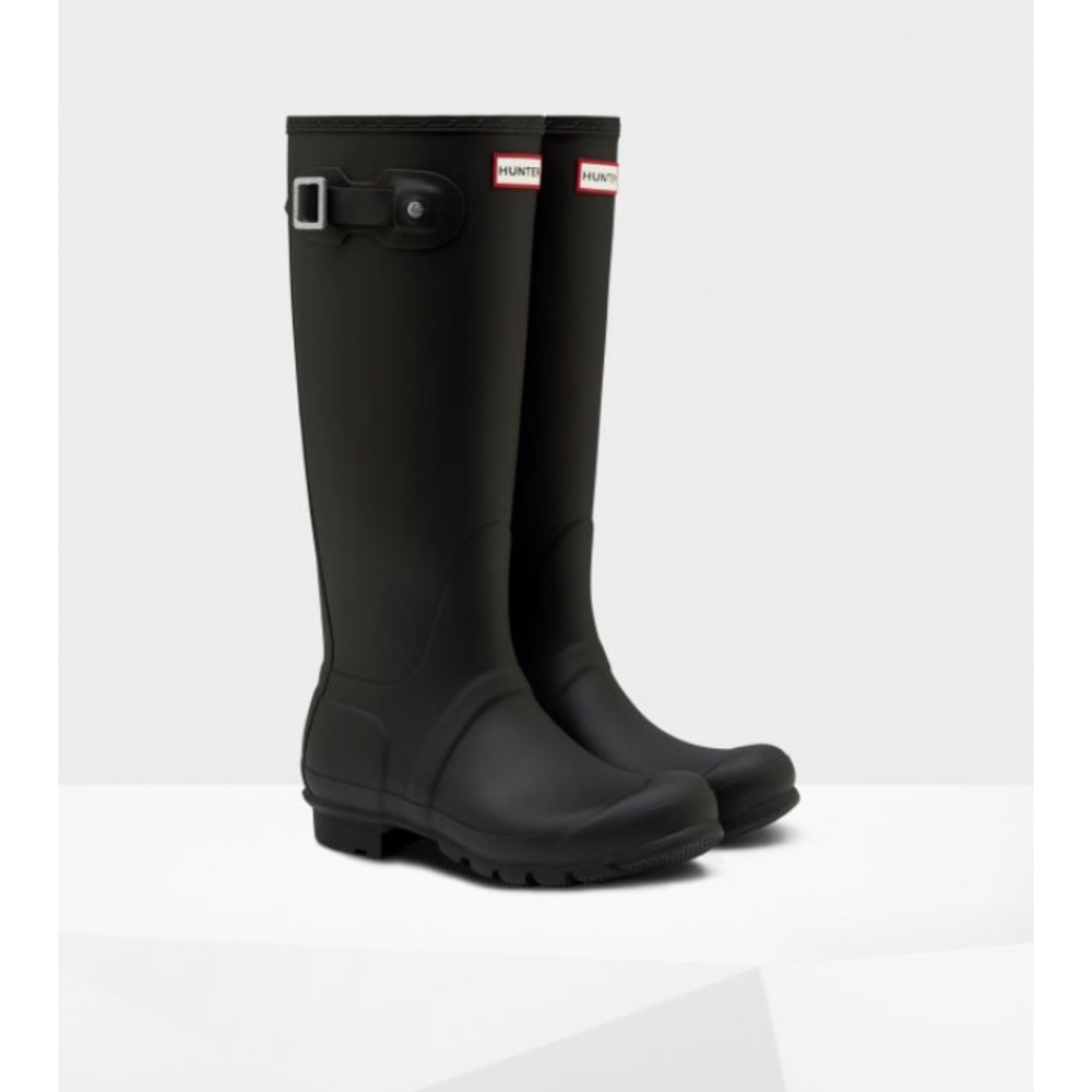 Matte Black Hunter Rain Boots
